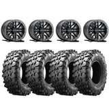 Raceline A91B Ryno Beadlock & Maxxis Carnivore Radial Wheel & Tire Kit