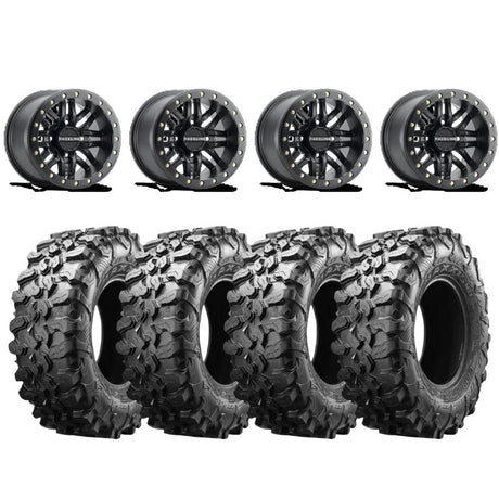 Raceline A91B Ryno Beadlock & Maxxis Carnivore Radial Wheel & Tire Kit