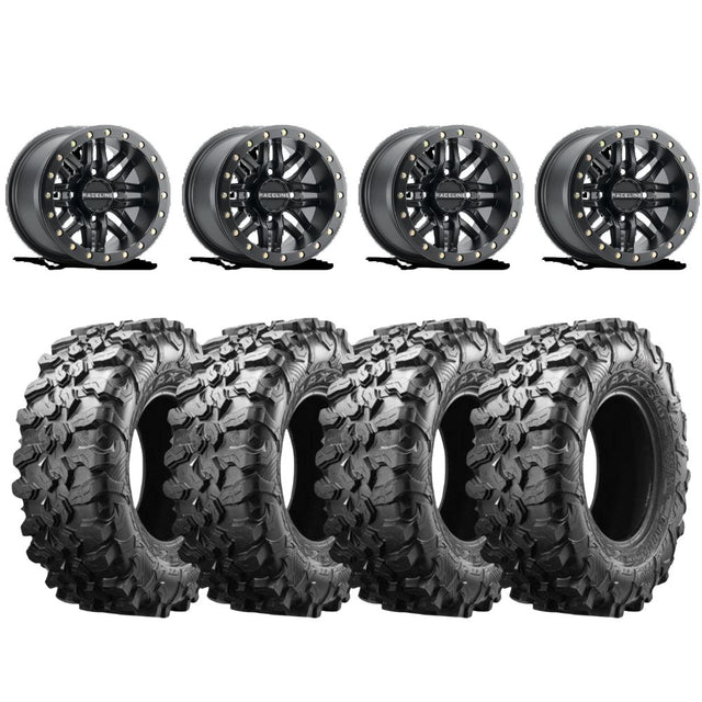 Raceline A91B Ryno Beadlock & Maxxis Carnivore Radial Wheel & Tire Kit