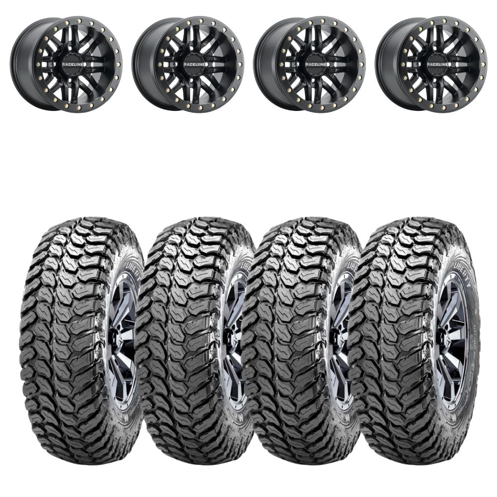 Raceline A91B Ryno Beadlock & Maxxis Liberty Performance Off Road Wheel & Tire Kit