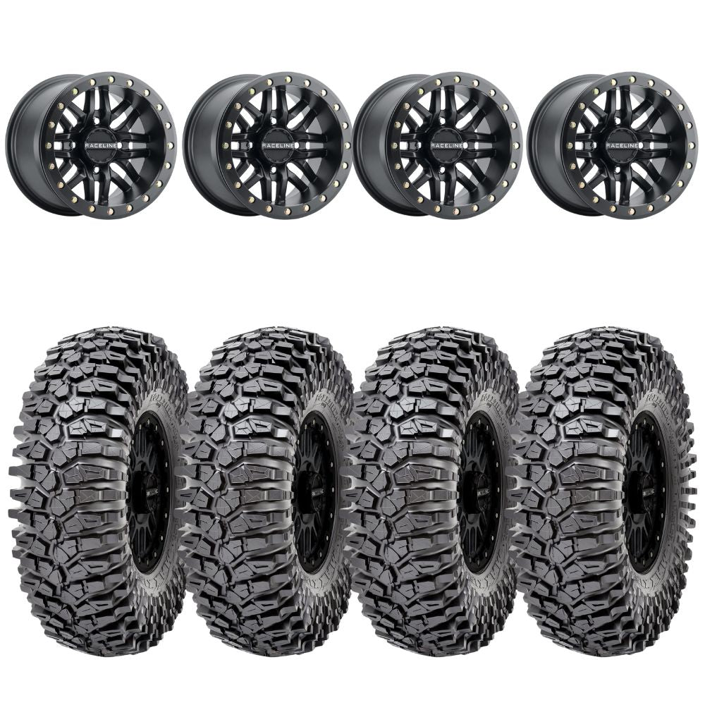 Raceline A91B Ryno Beadlock & Maxxis Roxxzilla Radial Wheel & Tire Kit