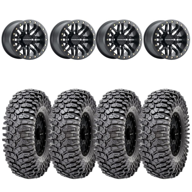 Raceline A91B Ryno Beadlock & Maxxis Roxxzilla Radial Wheel & Tire Kit