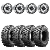 Raceline A91MA Machined Ryno Beadlock & Maxxis Carnivore Radial Wheel & Tire Kit