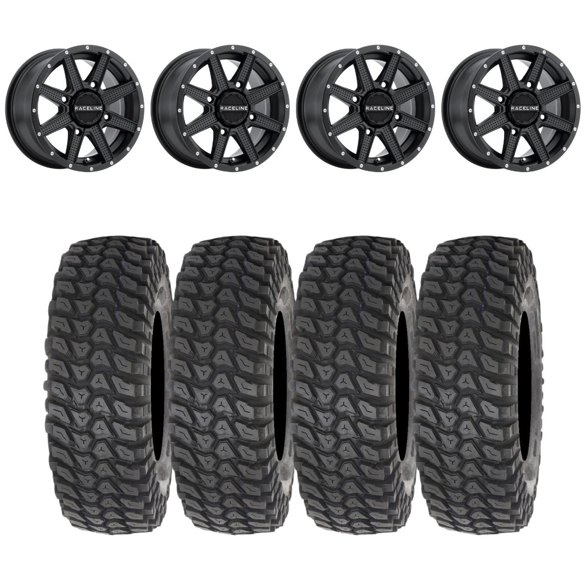 Raceline A92B Hostage & System 3 XCR350 Radial Wheel & Tire Kit