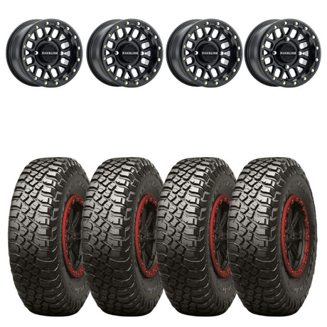 Raceline A93B Podium Beadlock & Maxxis Carnivore Radial Wheel & Tire Kit