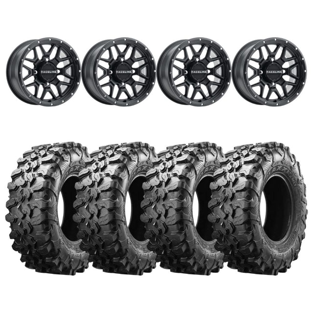 Raceline A94B Krank Simulated Beadlock & Maxxis Carnivore Radial Wheel & Tire Kit