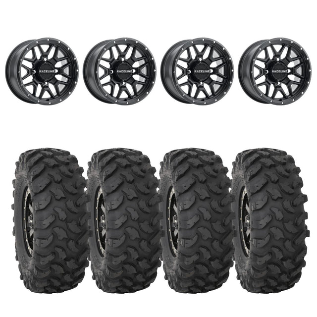 Raceline A94B Krank Simulated Beadlock & System 3 XTR370 Offroad Wheel & Tire Kit
