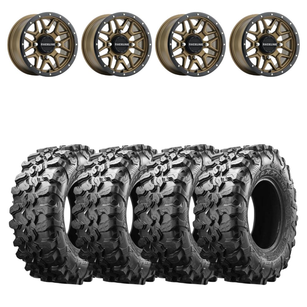 Raceline A94BZ Krank Simulated Beadlock & Maxxis Carnivore Radial Wheel & Tire Kit