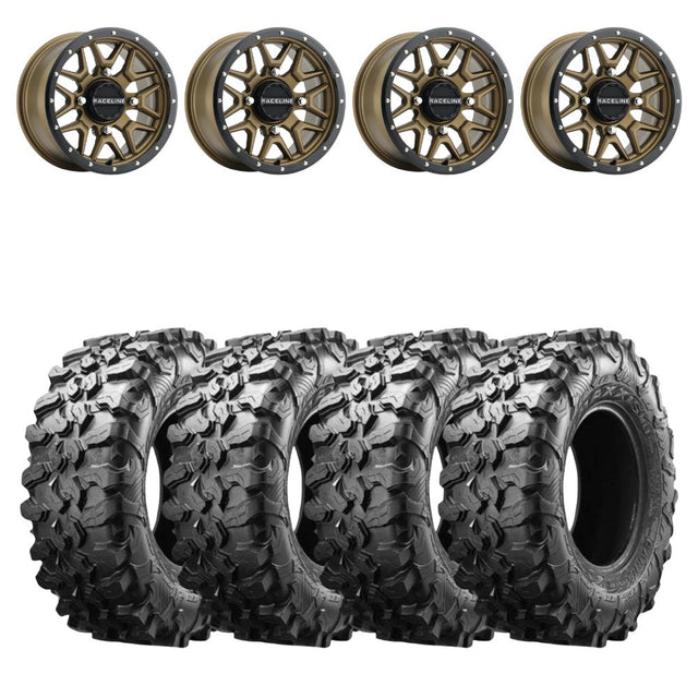 Raceline A94BZ Krank Simulated Beadlock & Maxxis Carnivore Radial Wheel & Tire Kit