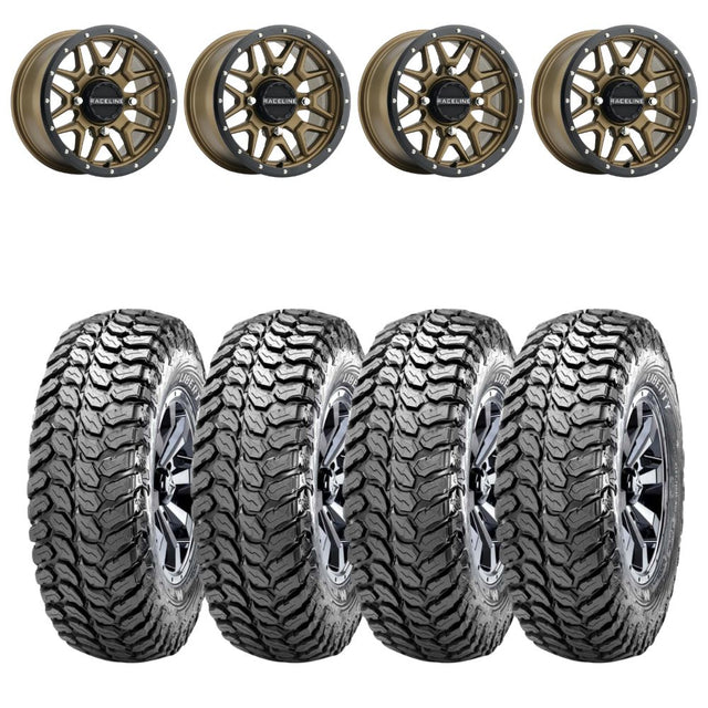 Raceline A94BZ Krank Simulated Beadlock & Maxxis Liberty Performance Off Road Wheel & Tire Kit