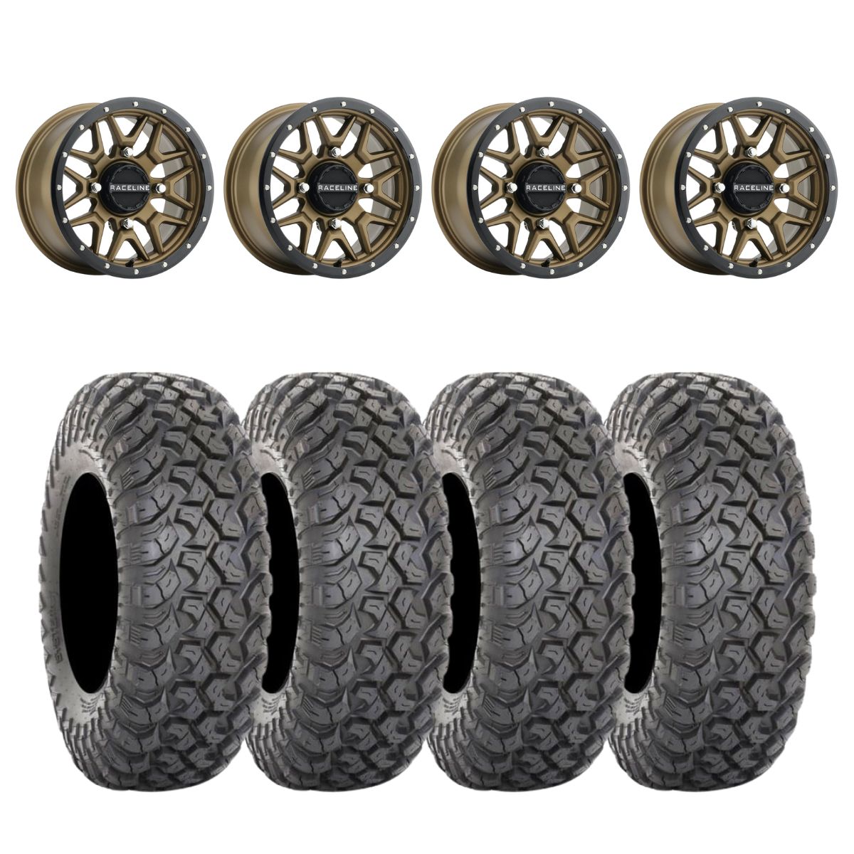 Raceline A94BZ Krank Simulated Beadlock & System 3 RT320 Radial Wheel & Tire Kit