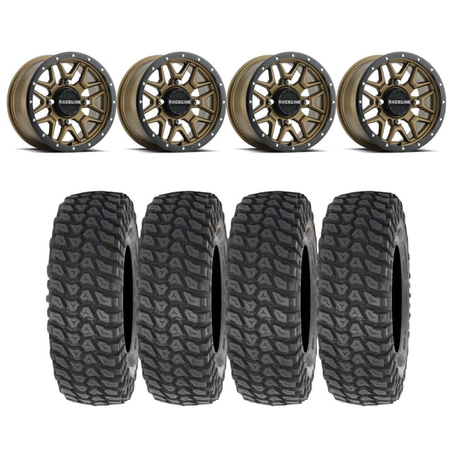 Raceline A94BZ Krank Simulated Beadlock & System 3 XCR350 Radial Wheel & Tire Kit