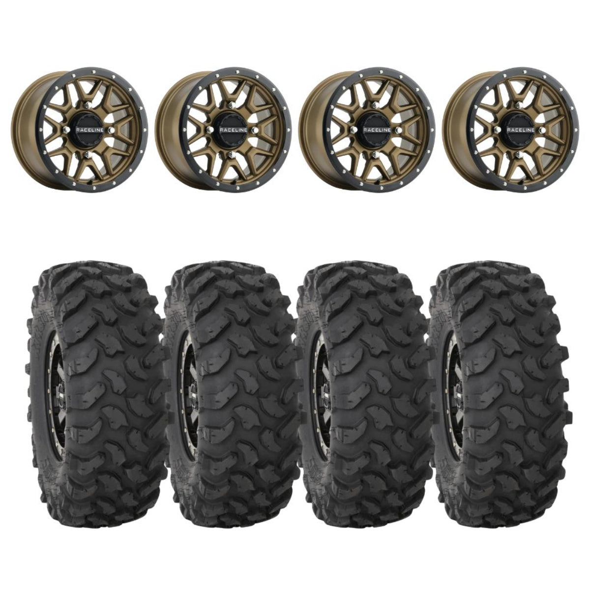 Raceline A94BZ Krank Simulated Beadlock & System 3 XTR370 Offroad Wheel & Tire Kit