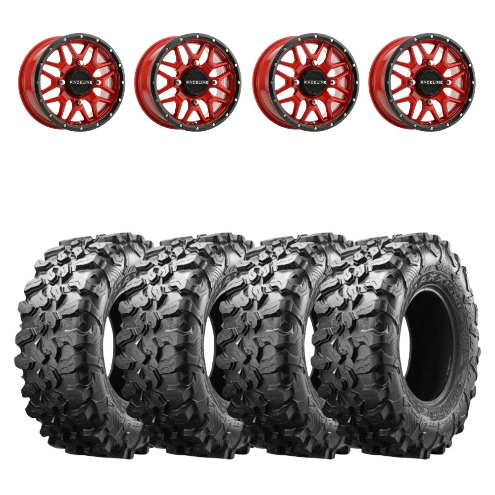 Raceline A94R Krank Simulated Beadlock & Maxxis Carnivore Radial Wheel & Tire Kit
