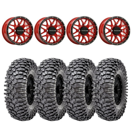 Raceline A94R Krank Simulated Beadlock & Maxxis Roxxzilla Radial Wheel & Tire Kit