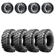 Raceline A95B Trophy Simulated Beadlock & Maxxis Carnivore Radial Wheel & Tire Kit