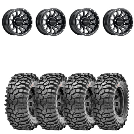 Raceline A95B Trophy Simulated Beadlock & Maxxis Roxxzilla Radial Wheel & Tire Kit