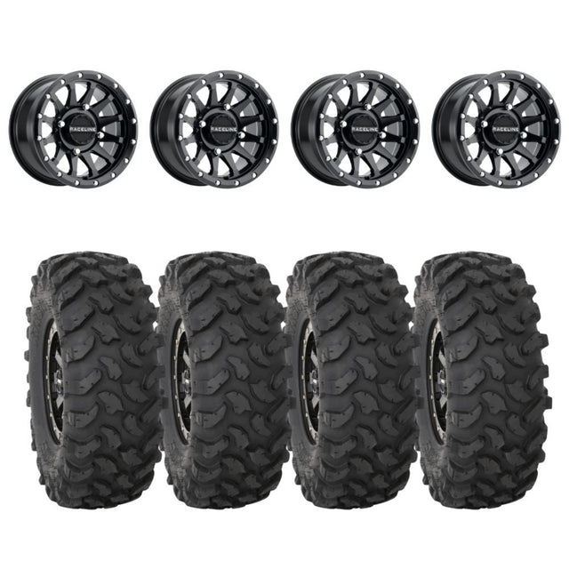 Raceline A95B Trophy Simulated Beadlock & System 3 XTR370 Offroad Wheel & Tire Kit