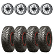 Raceline A95SG Trophy Simulated Beadlock & Maxxis Carnivore Radial Wheel & Tire Kit