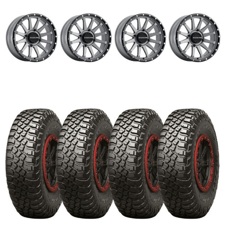 Raceline A95SG Trophy Simulated Beadlock & Maxxis Carnivore Radial Wheel & Tire Kit