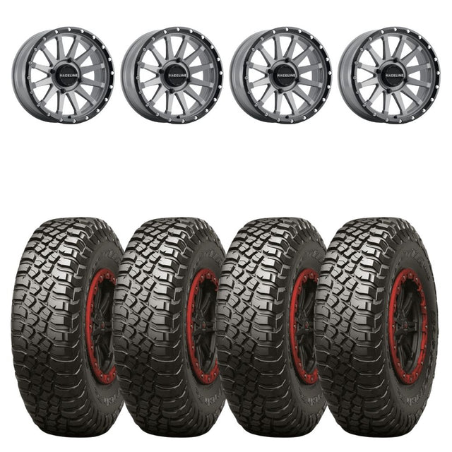 Raceline A95SG Trophy Simulated Beadlock & Maxxis Carnivore Radial Wheel & Tire Kit