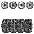 Raceline A95SG Trophy Simulated Beadlock & Maxxis Roxxzilla Radial Wheel & Tire Kit