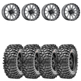 Raceline A95SG Trophy Simulated Beadlock & Maxxis Roxxzilla Radial Wheel & Tire Kit