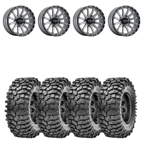 Raceline A95SG Trophy Simulated Beadlock & Maxxis Roxxzilla Radial Wheel & Tire Kit