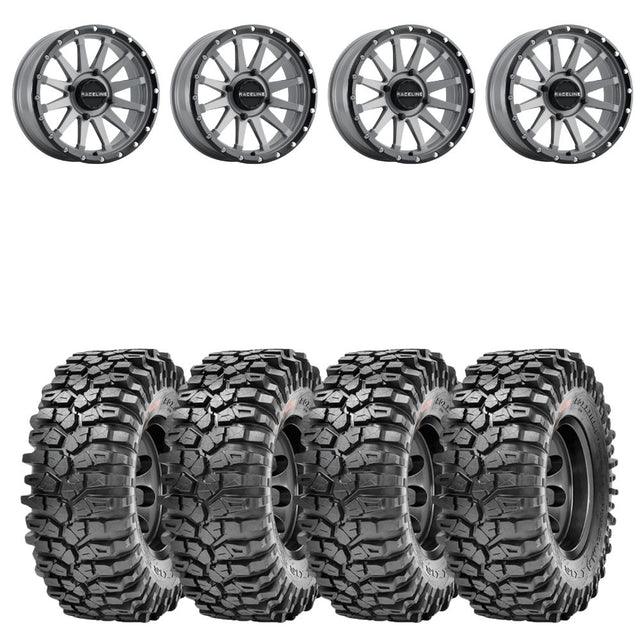 Raceline A95SG Trophy Simulated Beadlock & Maxxis Roxxzilla Radial Wheel & Tire Kit
