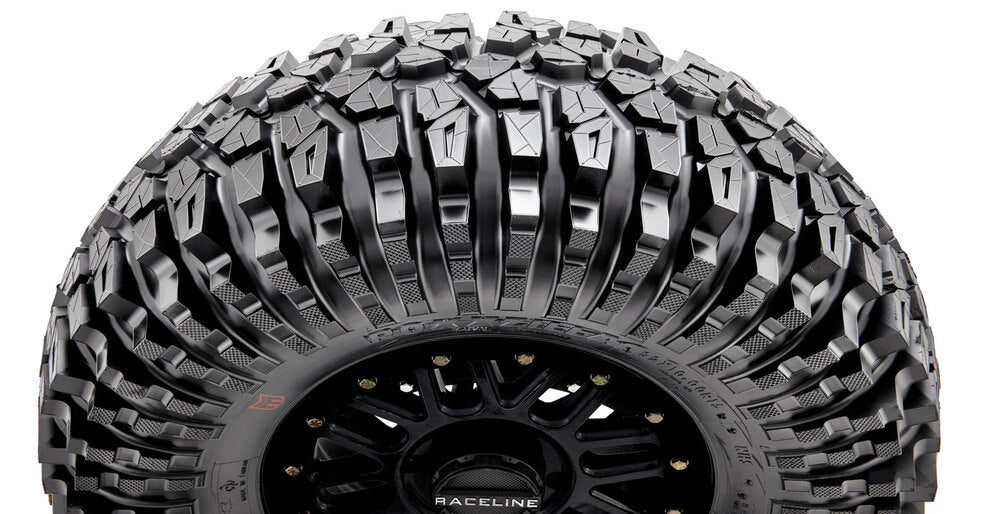 Raceline A95SG Trophy Simulated Beadlock & Maxxis Roxxzilla Radial Wheel & Tire Kit
