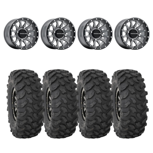 Raceline A95SG Trophy Simulated Beadlock & System 3 XTR370 Offroad Wheel & Tire Kit