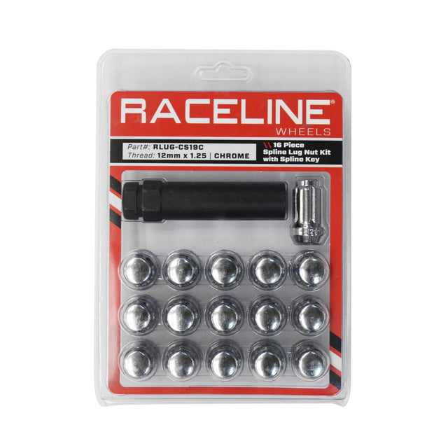 Raceline CS 16 Pack 12X1 25 Spline - Chrome