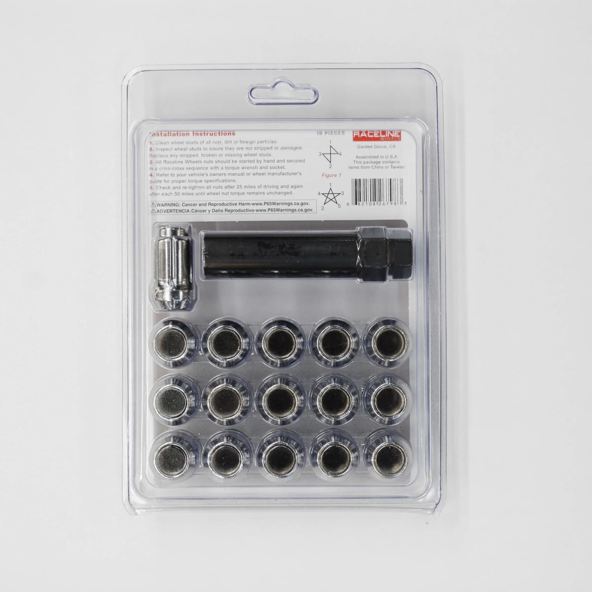 Raceline CS 16 Pack 12X1 25 Spline - Chrome