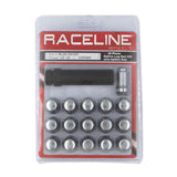 Raceline CS 16 Pack 20X1/2 Spline w/Key - Chrome
