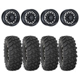 Raceline Gloss Black A13GB Omega & System 3 XTR370 Offroad Wheel & Tire Kit