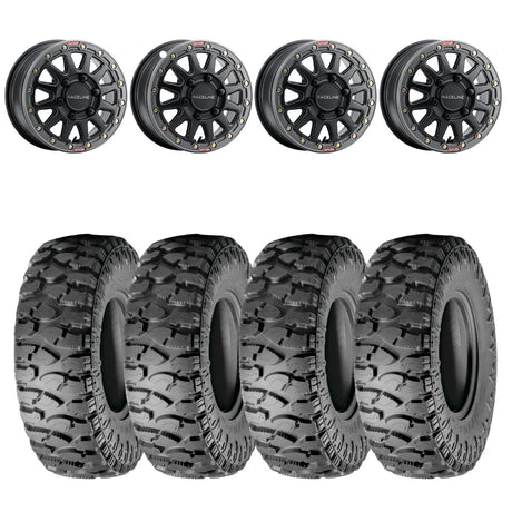 Raceline Satin Black A12BG Squad Beadlock & Atturo Trail Blade Boss Wheel & Tire Kit