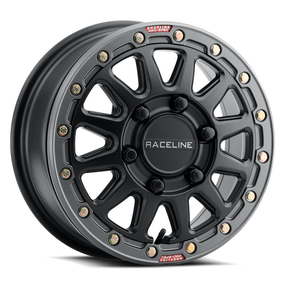 Raceline Satin Black A12BG Squad Beadlock & Atturo Trail Blade Boss Wheel & Tire Kit