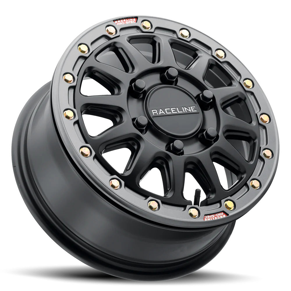 Raceline Satin Black A12BG Squad Beadlock & Atturo Trail Blade Boss Wheel & Tire Kit