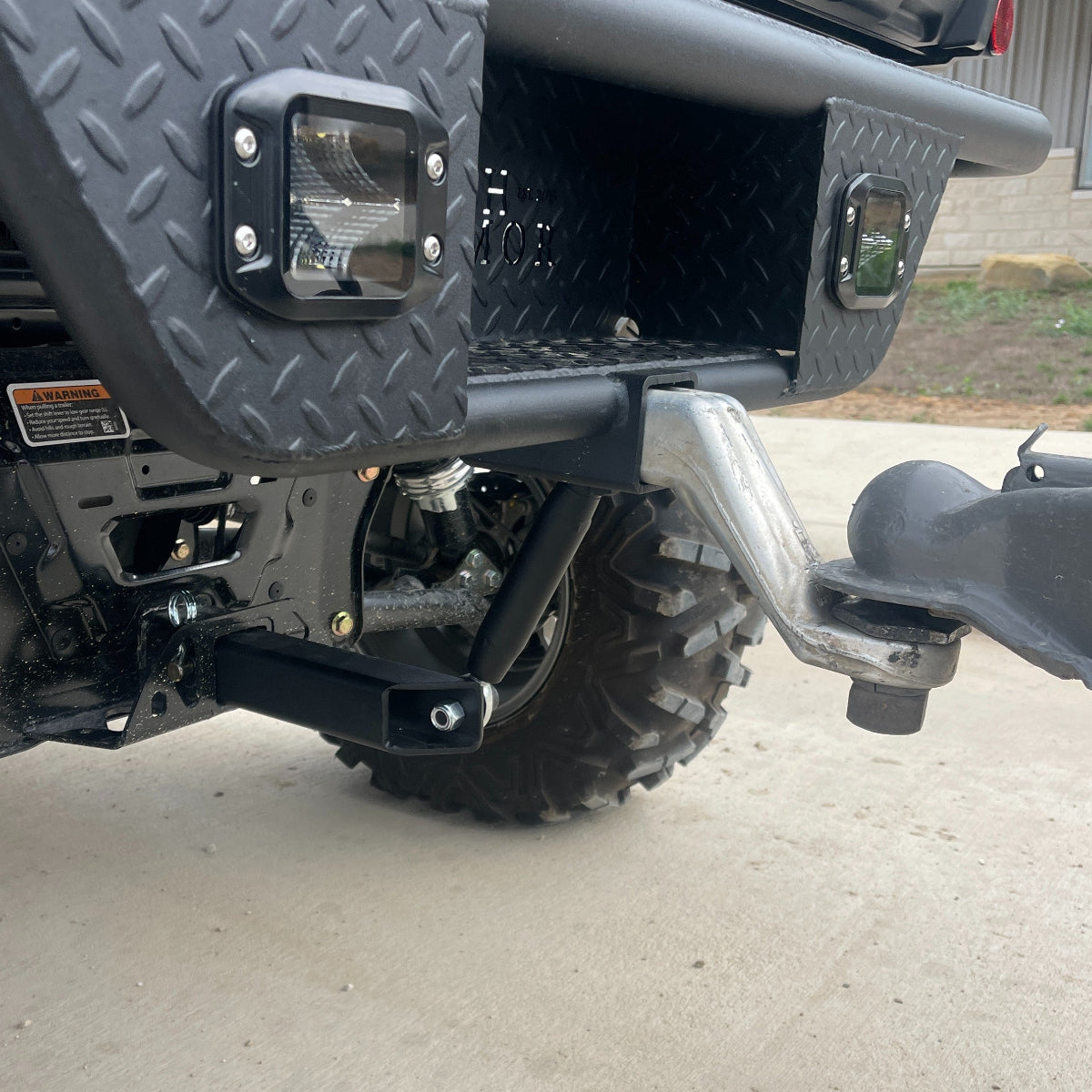 Ranch Armor Can-Am Defender Hitch Support Rear Bumper 