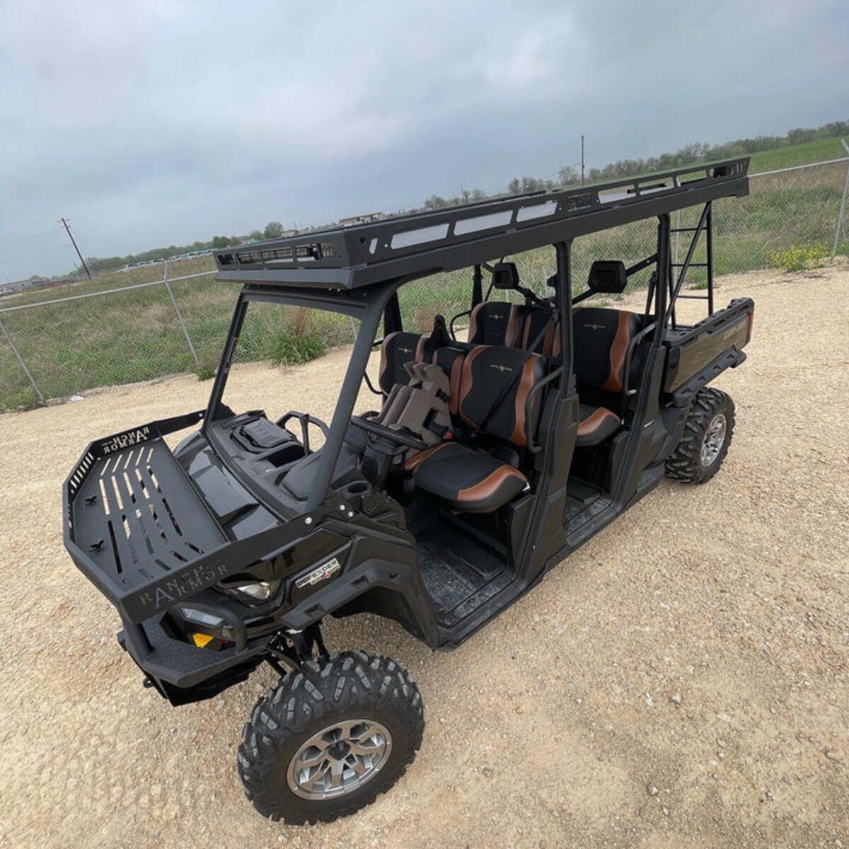 Ranch Armor Can-Am Defender Max Ultra Extended UTV Top - Overhangs Over Rear Bed