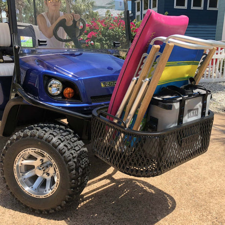 Ranch Armor EZ GO Golf Cart Aluminum Front Cargo & Storage Basket