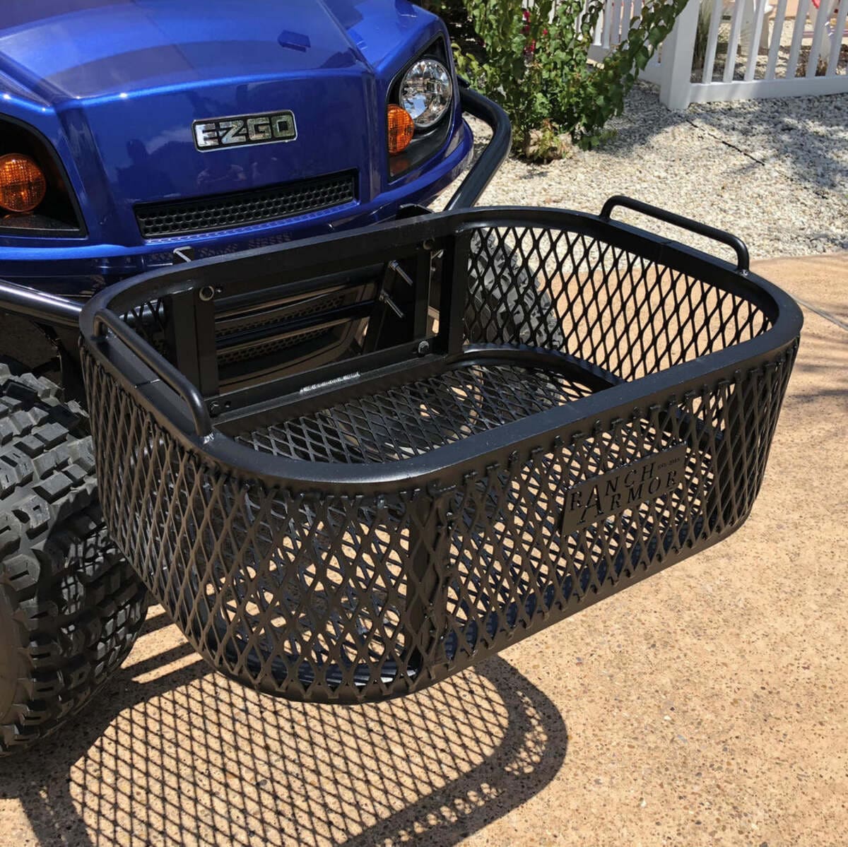 Ranch Armor EZ GO Golf Cart Aluminum Front Cargo & Storage Basket