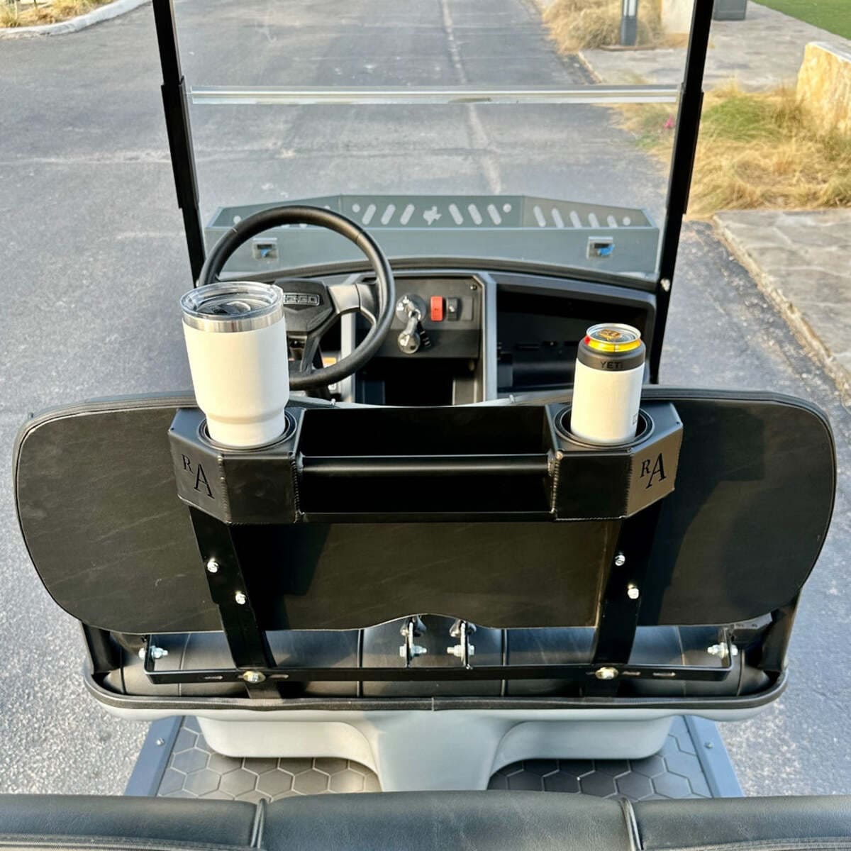 Ranch Armor EZ-GO S6/L6 Rear Cup Holder & Basket