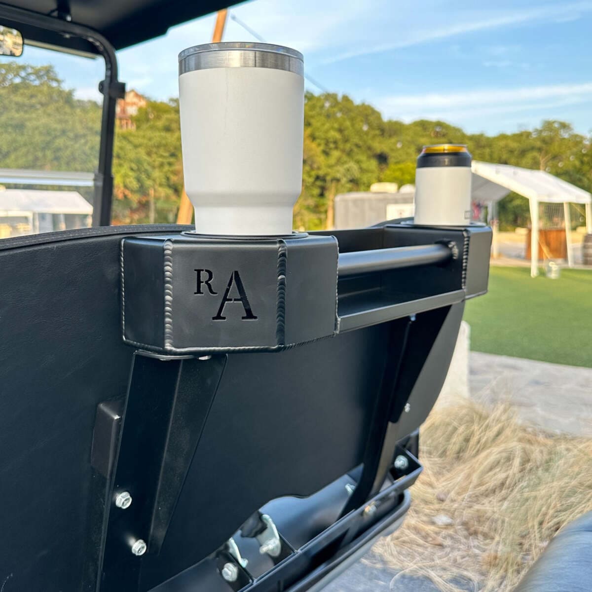 Ranch Armor EZ-GO S6/L6 Rear Cup Holder & Basket