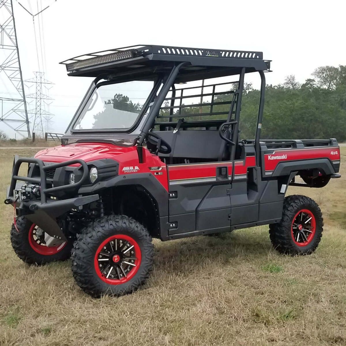 ARMOR3Uラックケ−ス Ranch Armor Kawasaki Mule Pro FX/DX Metal Top