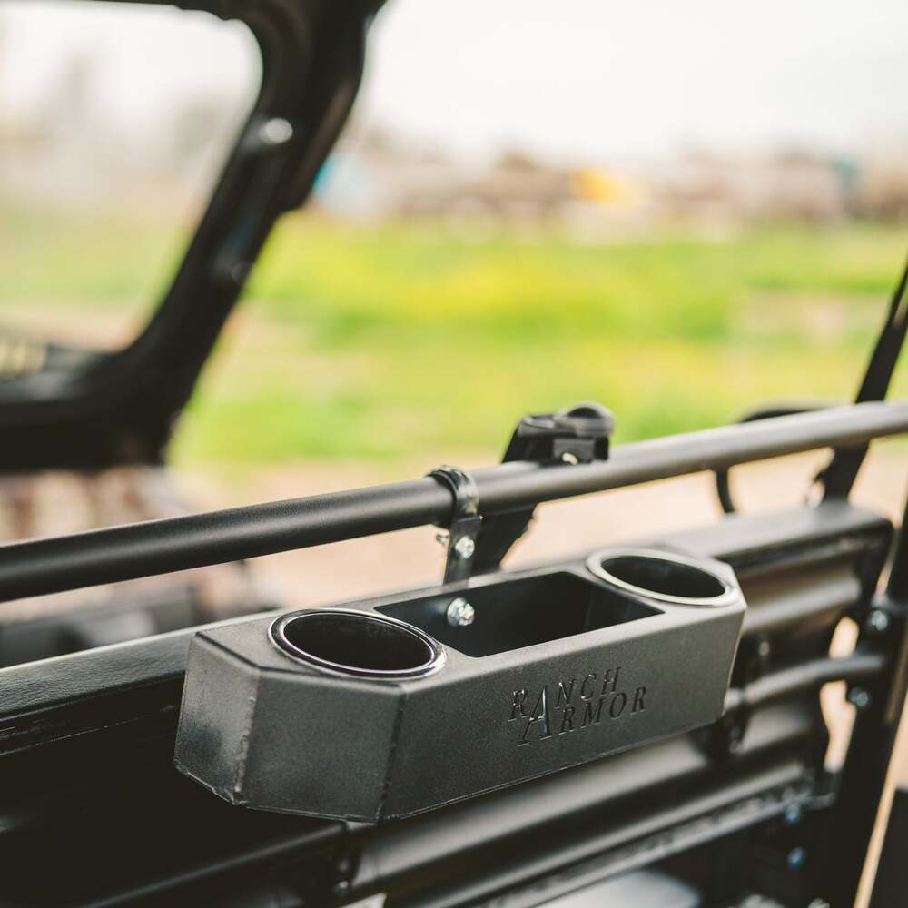 Ranch Armor Kawasaki Mule Pro FXT Rear Cup Holder Basket