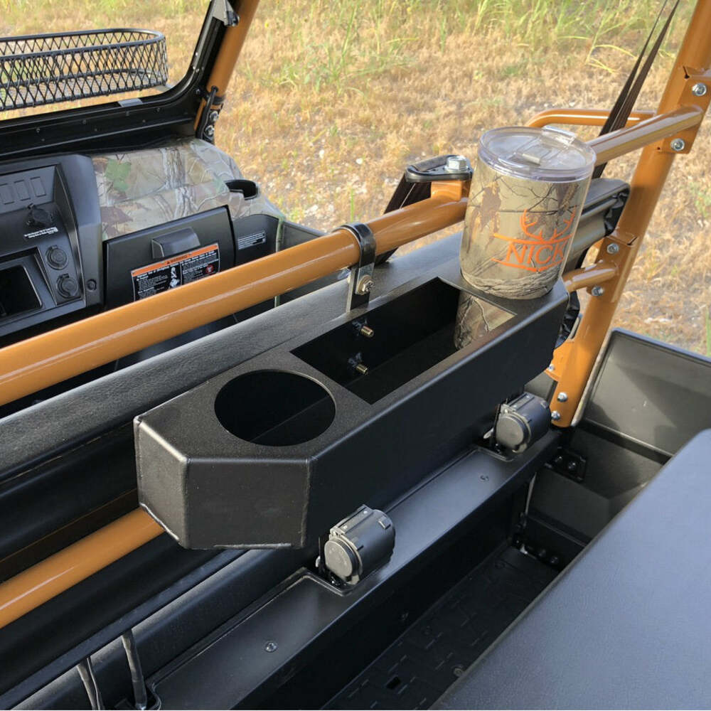 メル田カリ助 Ranch Armor Kawasaki Mule Pro FXT Rear Cup Holder Basket
