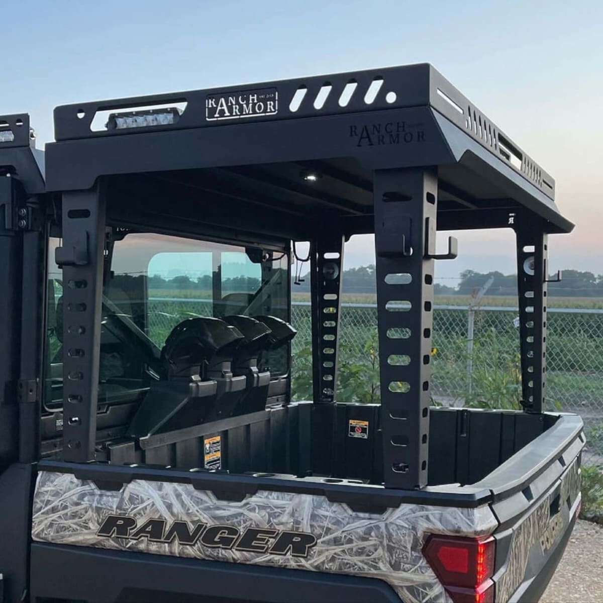 Ranch Armor Polaris Ranger Rear Raised Bed Rack