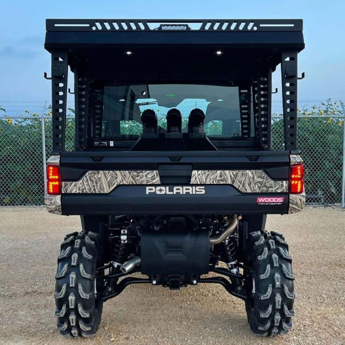 Ranch Armor Polaris Ranger Rear Raised Bed Rack