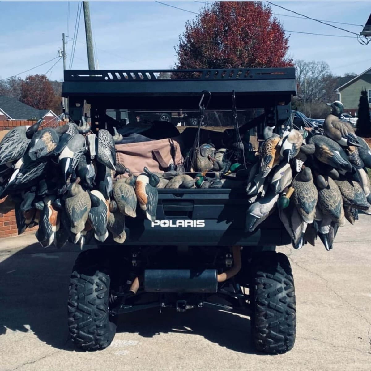 Ranch Armor Polaris Ranger Rear Raised Bed Rack